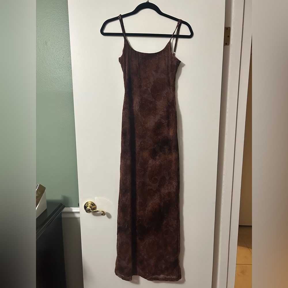 Princess Polly Chocolate Brown Maxi Dress
